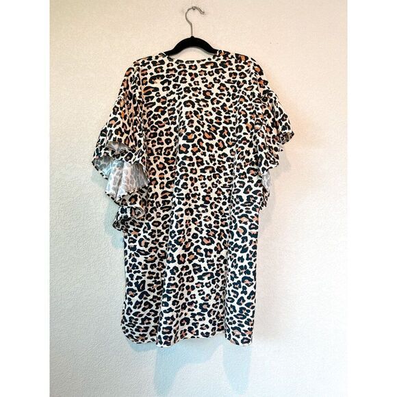 NWT! Posh Peanut Riffle Kimono Lana Leopard Print Swim Cover, Size 10- 12Y - Picture 3 of 3